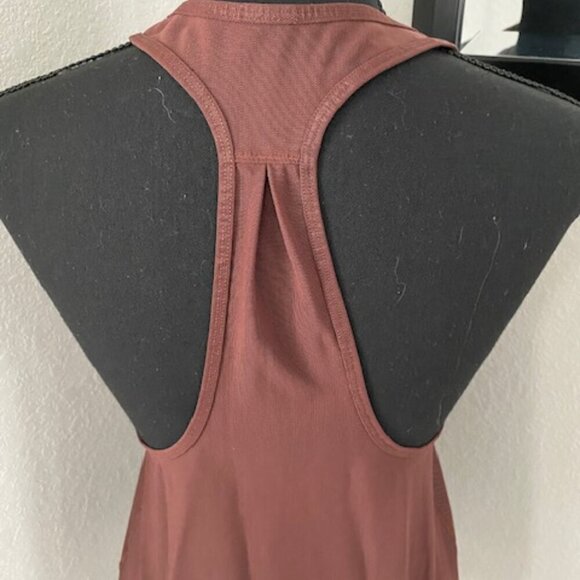 LULULEMON Sheer Mesh Brown 105F Singlet Tank Top Small - Picture 7 of 9